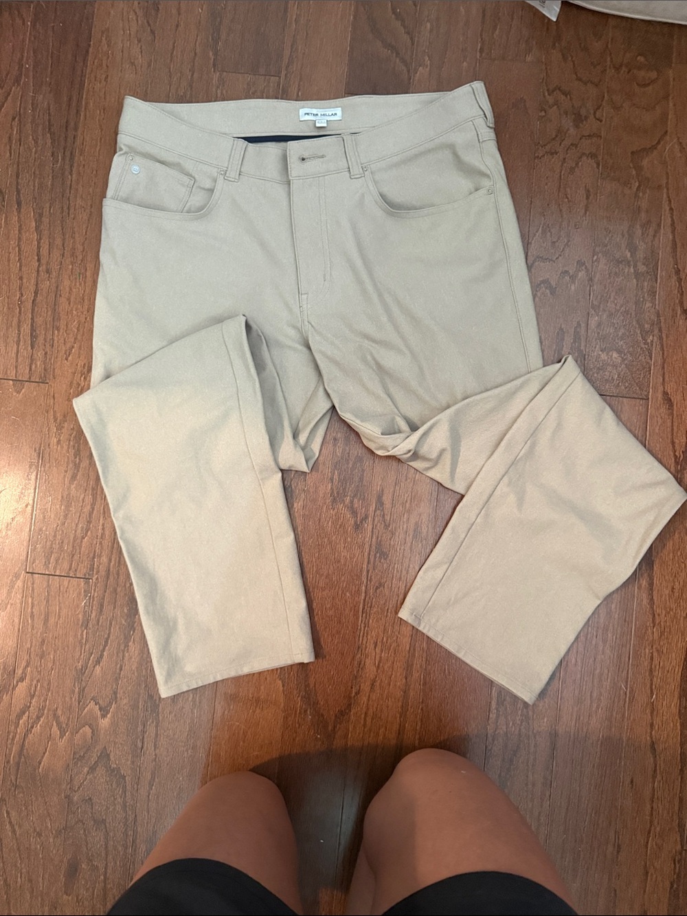 Peter Millar Men's Tan Chinos - Straight Fit